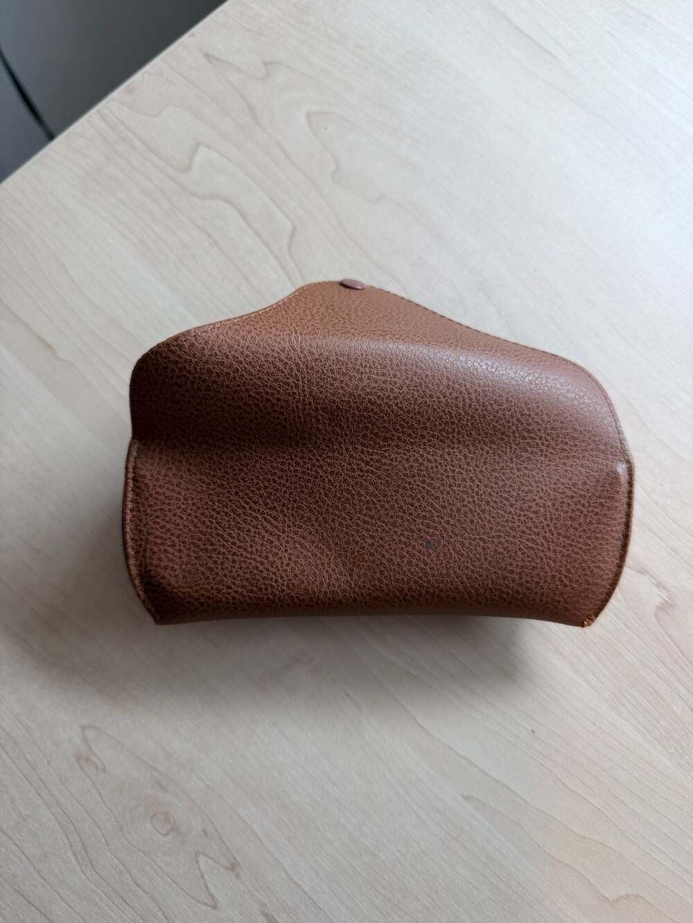 Ray-Ban Brown Faux Leather Eyeglass Case